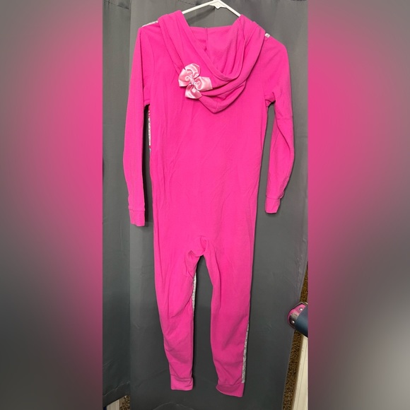 Jojo Siwa Zip up Hooded Girls Onesie Pajamas - Picture 2 of 3